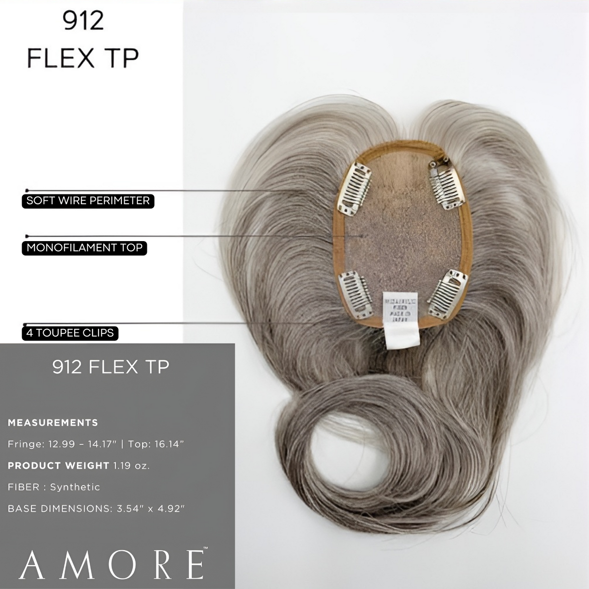 Flex Top Piece - Accessory Hairpiece Collection by Amore