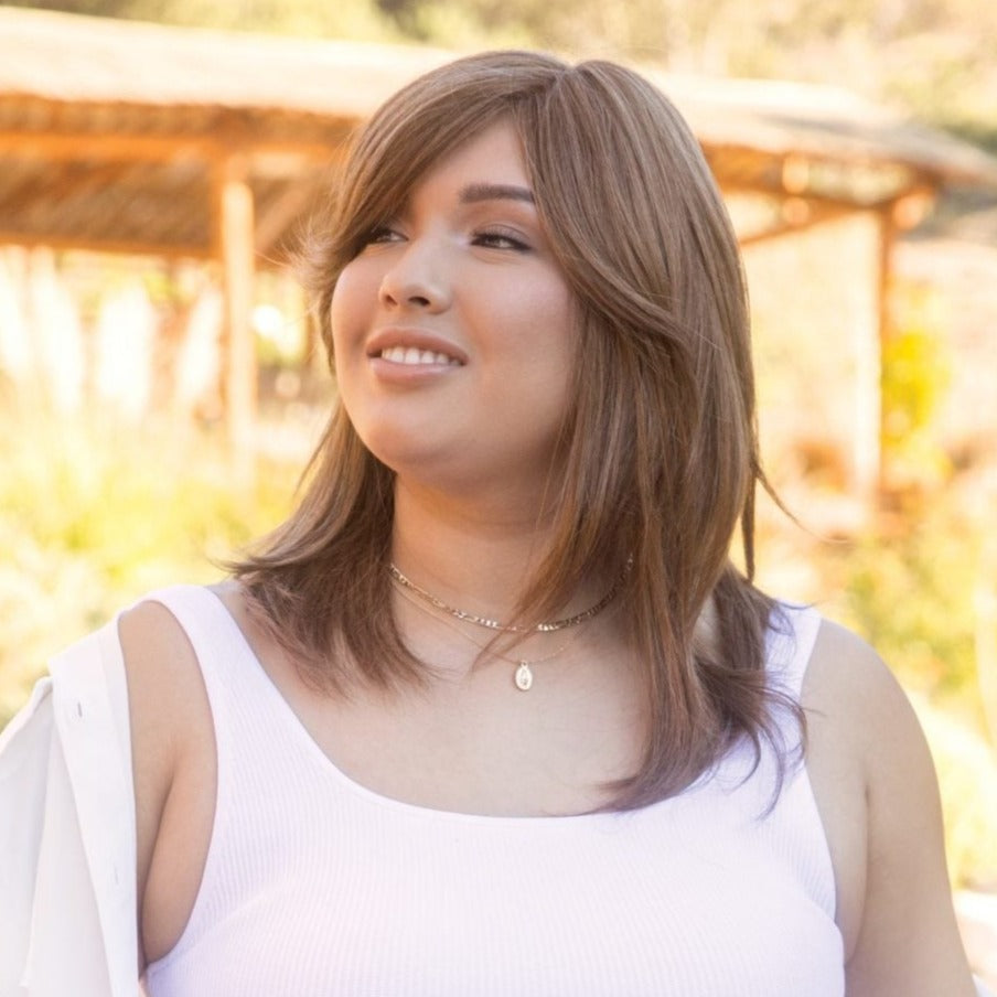 Hayden in Honey Brown-R - Monofilament Collection by Amore ***CLEARANCE***