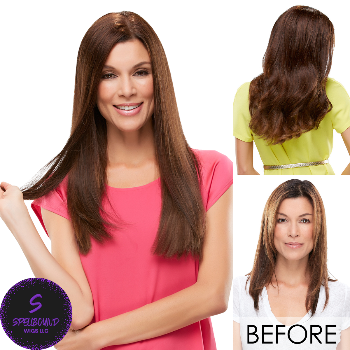 Top Form 18" Human Hair Topper - Human Hair Topper Collection by Jon Renau