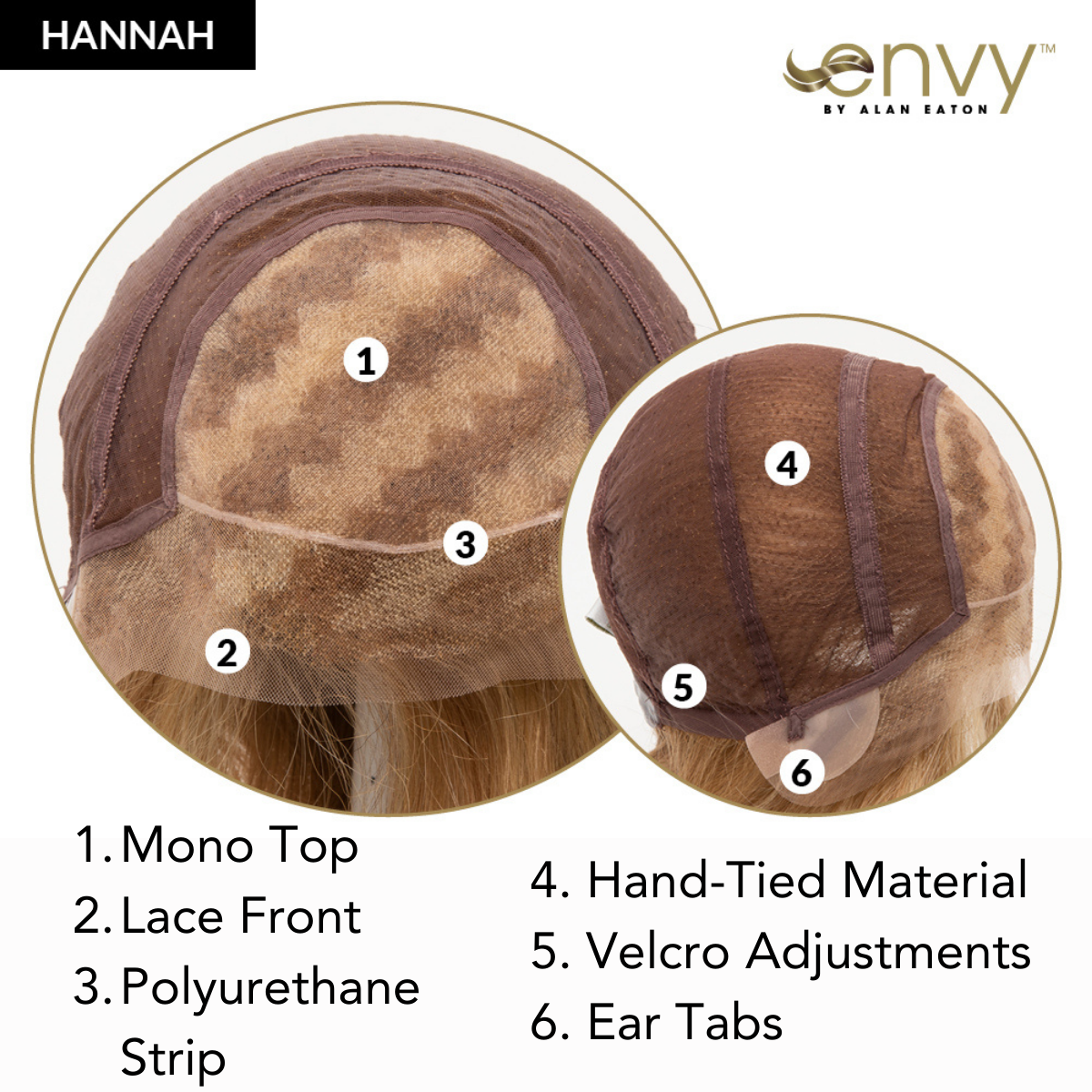 Hannah - Human Hair Collection by Envy