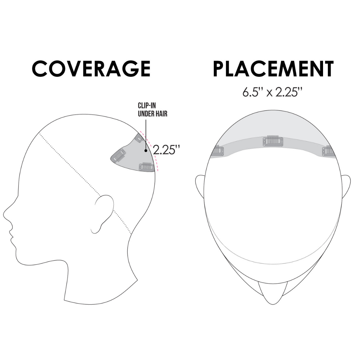 easiCrown 18" Human Hair Topper - Human Hair Topper Collection by Jon Renau