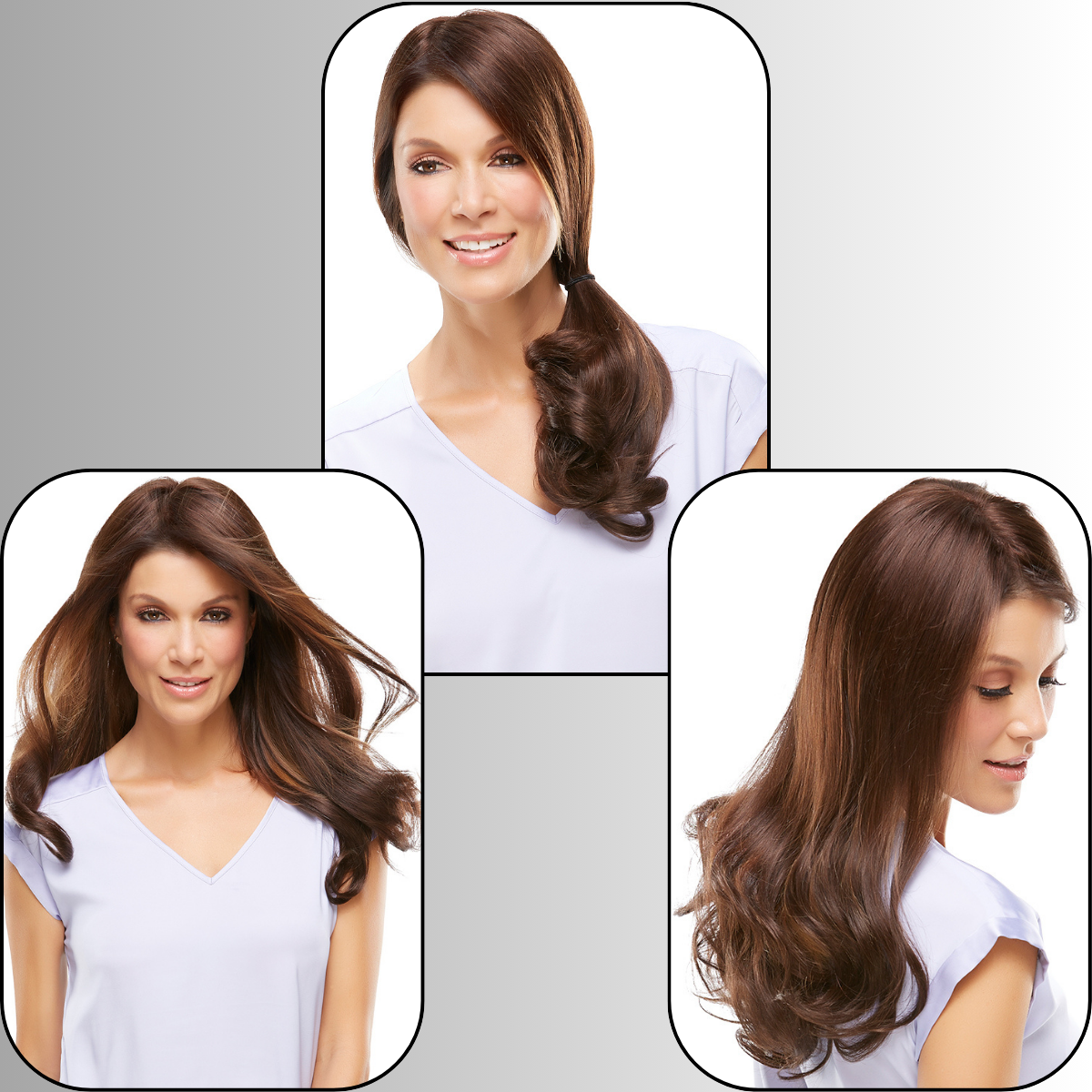 easiPart XL 18" Human Hair Topper - Human Hair Topper Collection by Jon Renau