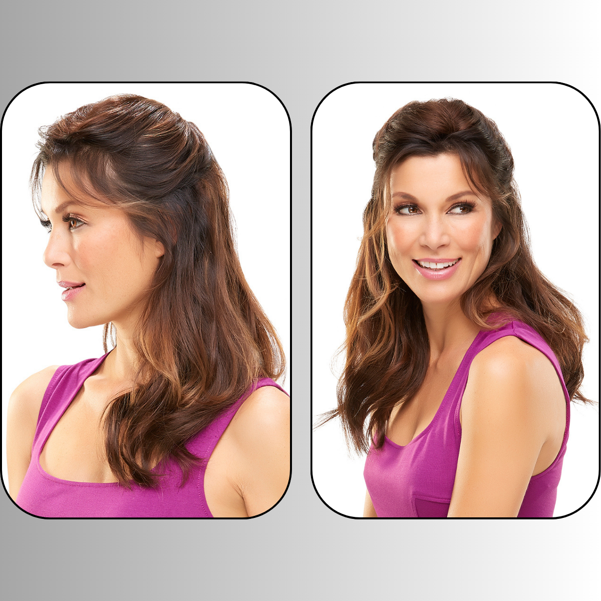 easiPart XL 18" Human Hair Topper - Human Hair Topper Collection by Jon Renau