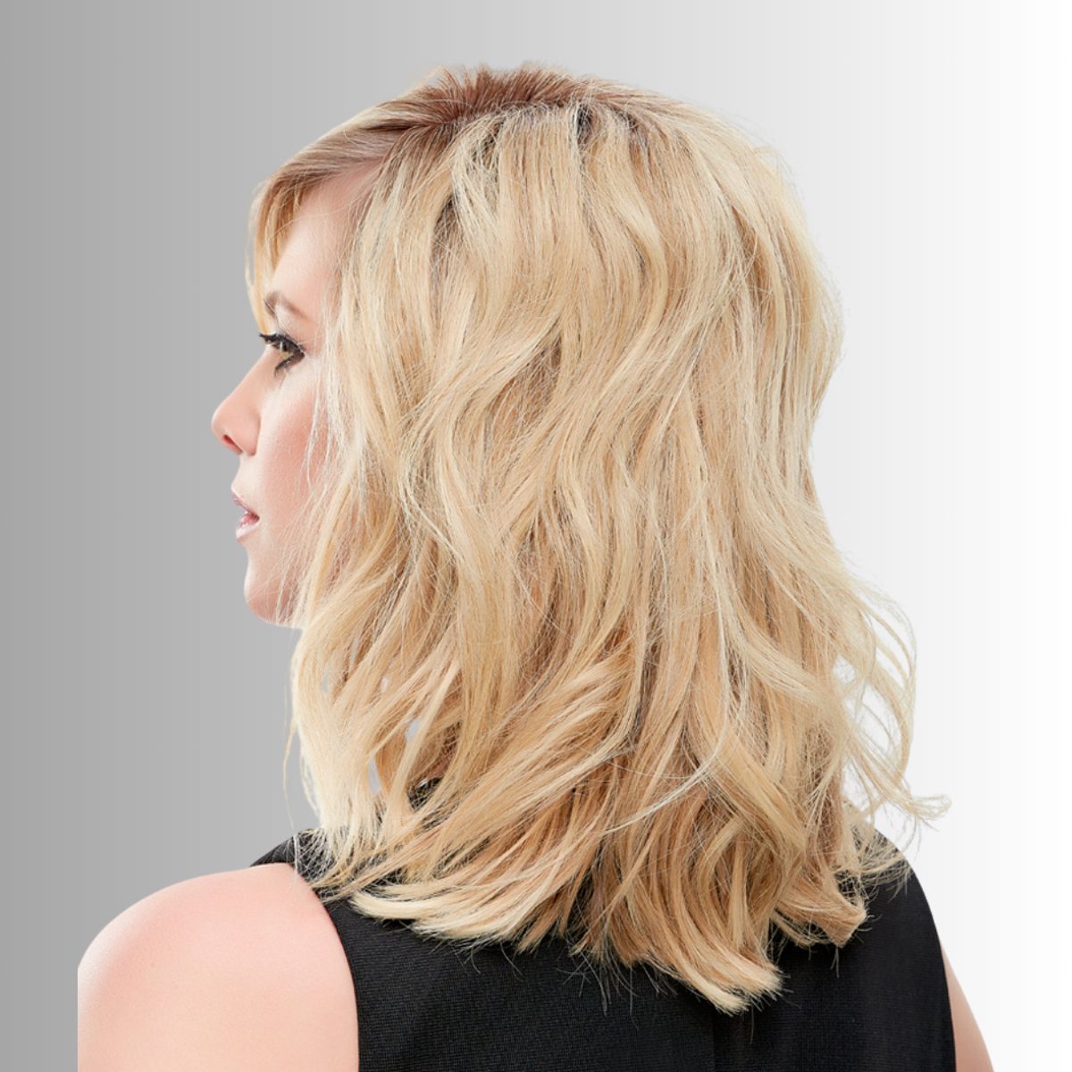 easiPart XL 12" Human Hair Topper - Human Hair Topper Collection by Jon Renau