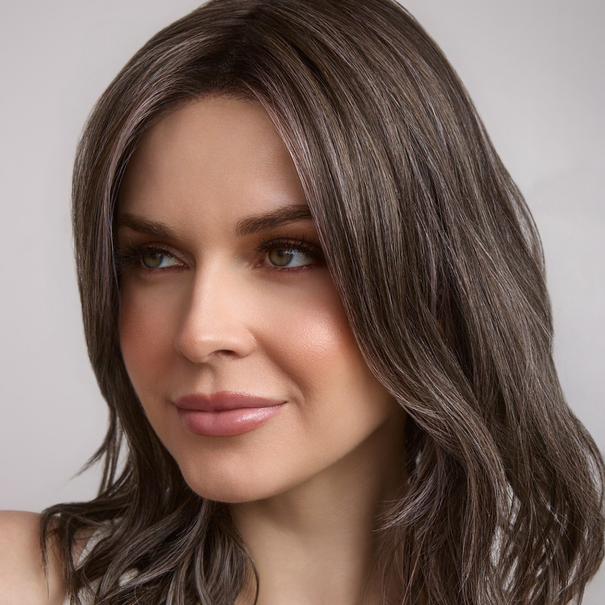 Maude in Snowy Umber-R - Monofilament Collection by Amore ***CLEARANCE***