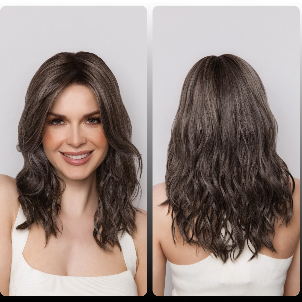 Maude in Snowy Umber-R - Monofilament Collection by Amore ***CLEARANCE***