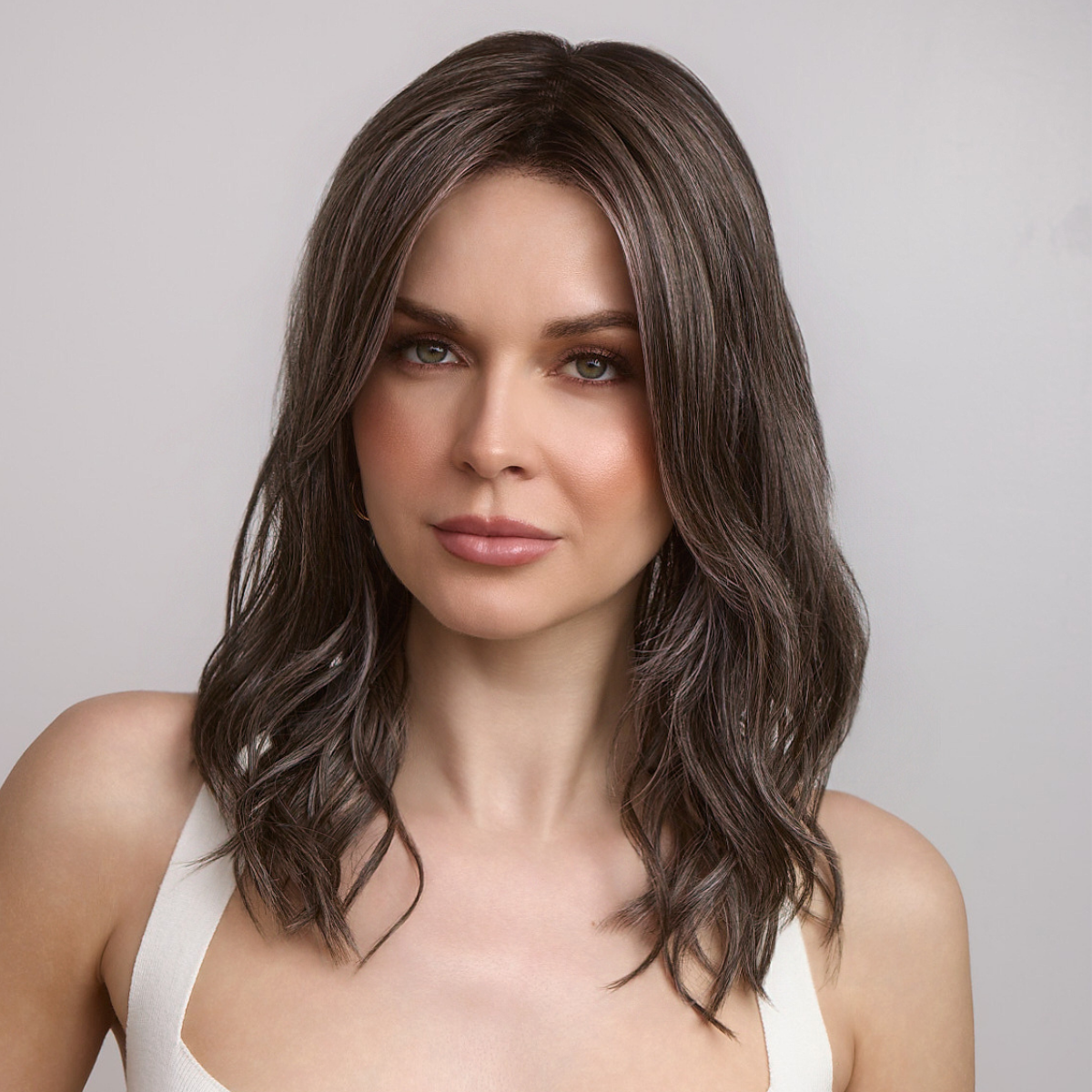 Maude in Snowy Umber-R - Monofilament Collection by Amore ***CLEARANCE***