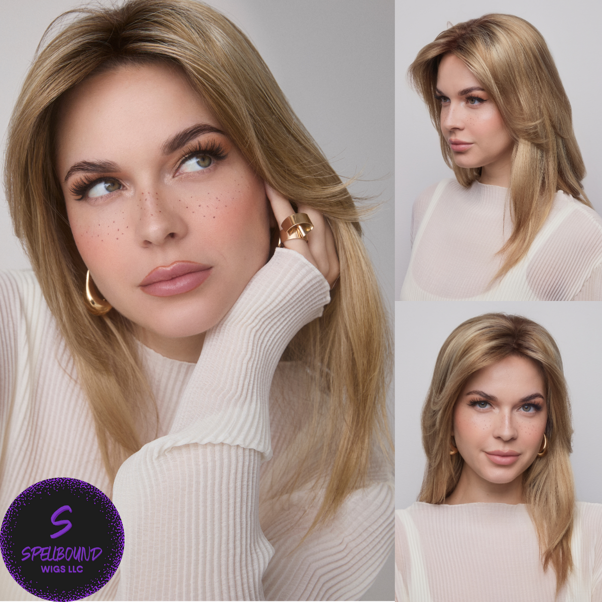 Medium Top Piece Mono - Accessory Hairpiece Collection by Amore