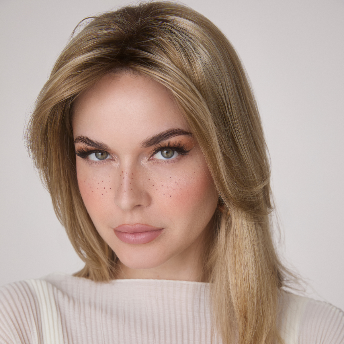 Medium Top Piece Mono - Accessory Hairpiece Collection by Amore