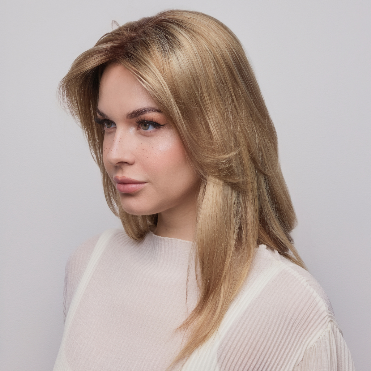 Medium Top Piece Mono - Accessory Hairpiece Collection by Amore