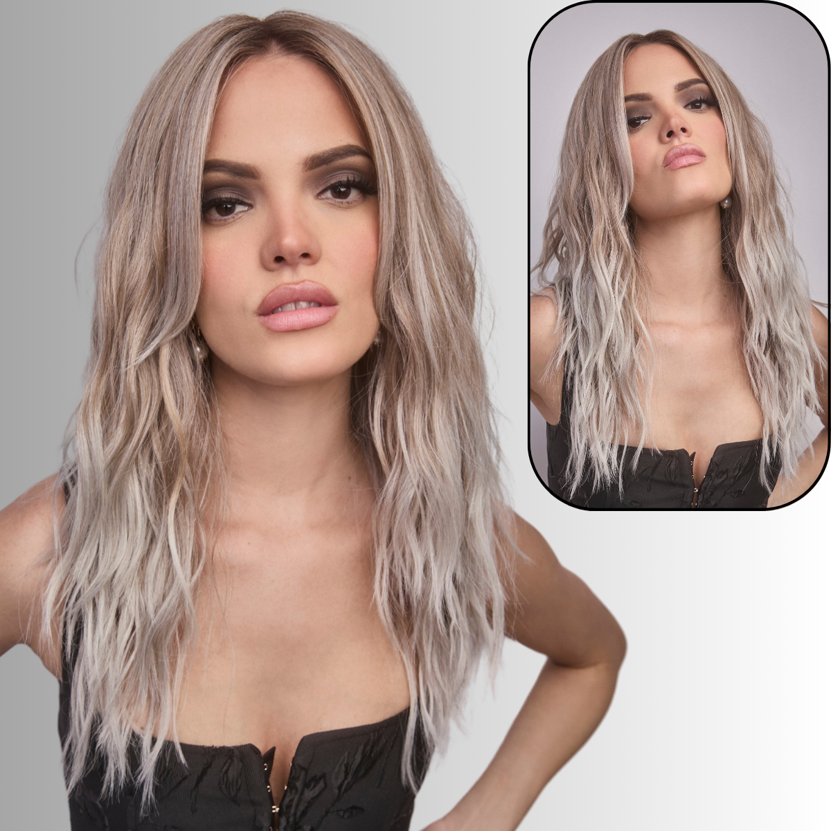 Roxie in Mushroom Melange - Alexander Couture Collection by Rene of Paris ***CLEARANCE***