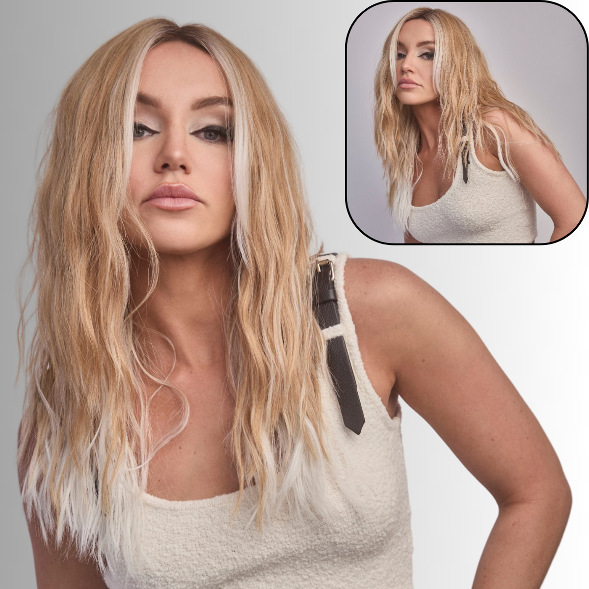 Roxie in Mushroom Melange - Alexander Couture Collection by Rene of Paris ***CLEARANCE***