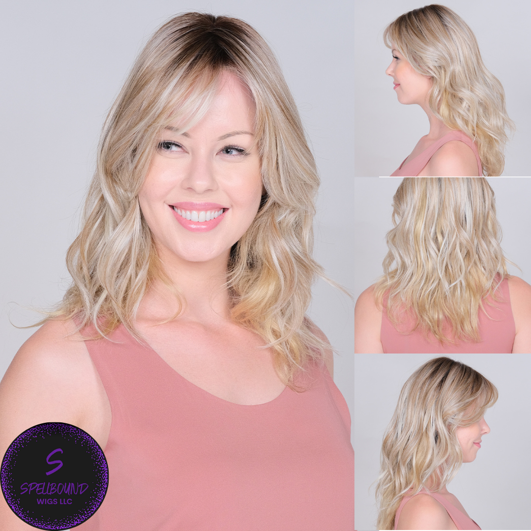 Lace Front Mono Topper Peerless 16" - Café Collection by BelleTress