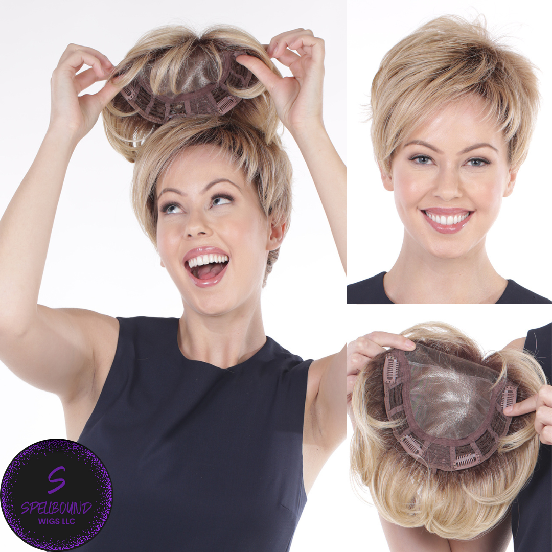 Lace Front Mono Topper Volume 6" - Café Collection by BelleTress