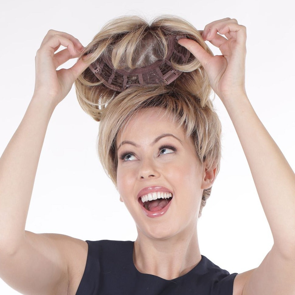 Lace Front Mono Topper Volume 6" - Café Collection by BelleTress