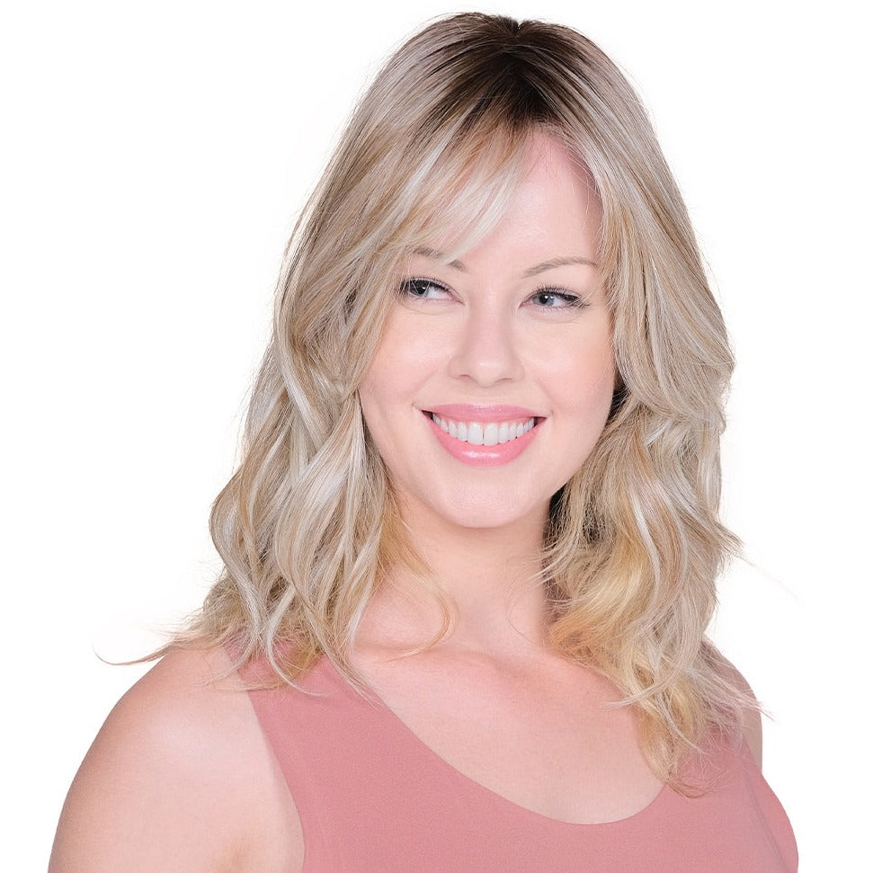 Lace Front Mono Topper Peerless 16" - Café Collection by BelleTress