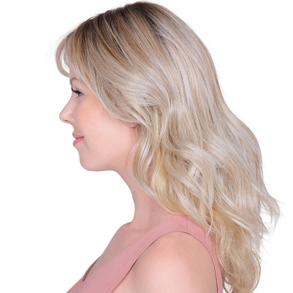 Lace Front Mono Topper Peerless 16" - Café Collection by BelleTress