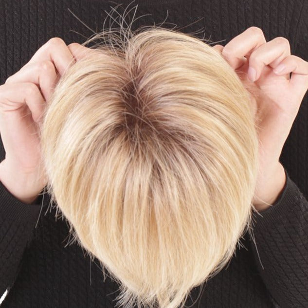 Lace Front Mono Topper 6" - Café Collection by BelleTress