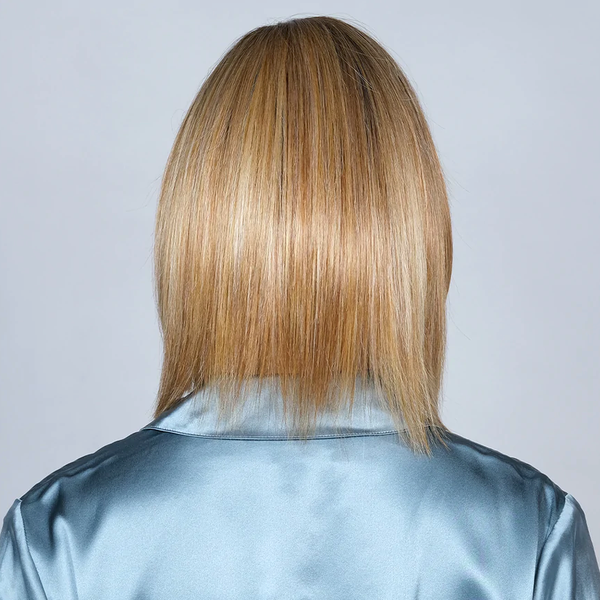 Double Shot Bob 100% Hand Tied in Rootbeer Float Blonde - Café Collection by BelleTress ***CLEARANCE***