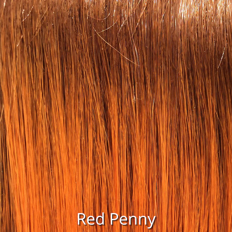 Straight Press 18 in Red Penny (Monofilament Top) - Café Collection by BelleTress ***CLEARANCE***