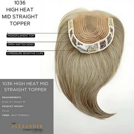 High Heat Mid Straight Topper - Alexander Couture Collection by Rene of Paris