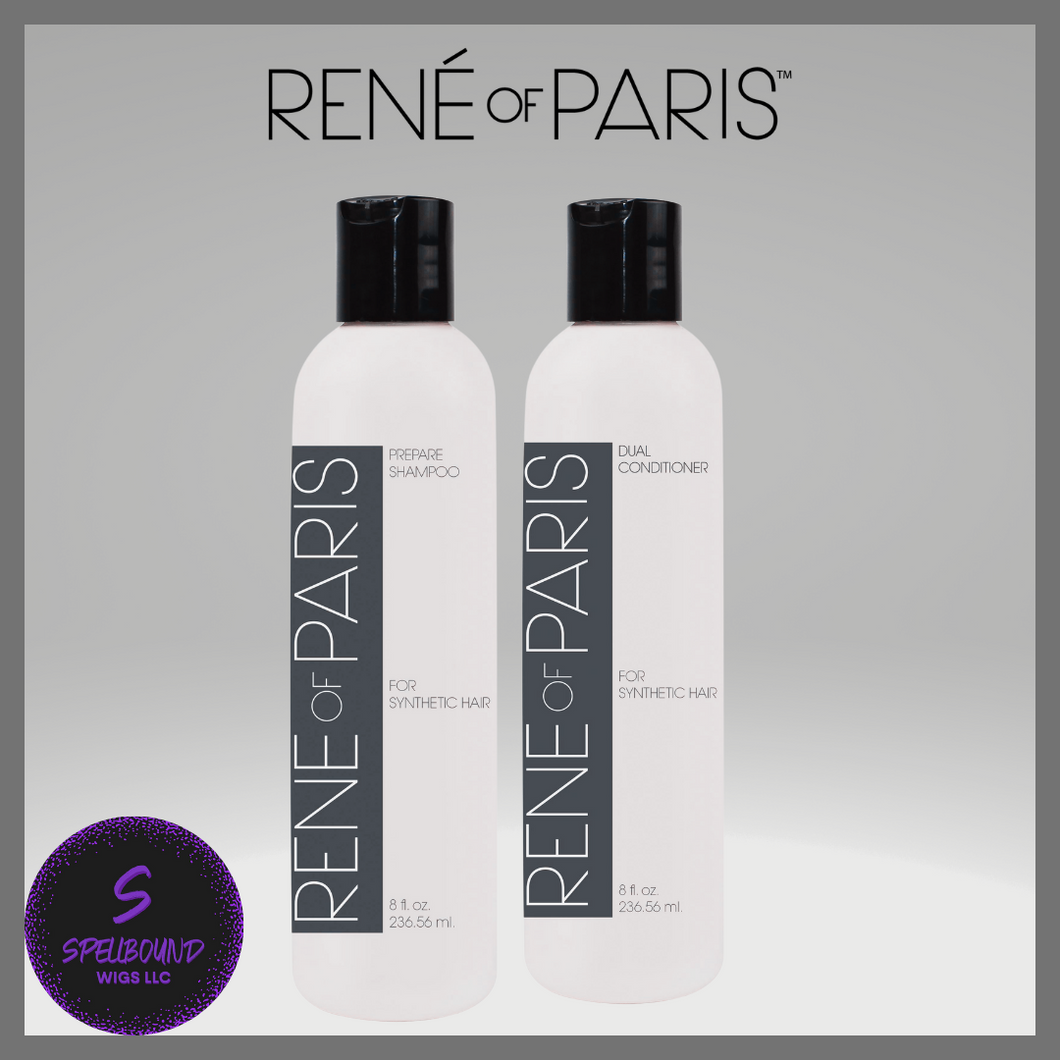 PREPARE Shampoo & DUAL Conditioner Bundle for Synthetic Hair by René of Paris