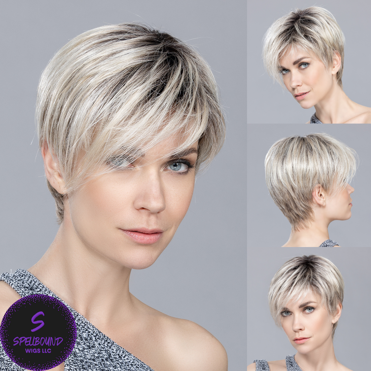 Jump in Silver Blonde Rooted - Hair Power Collection by Ellen Wille ***CLEARANCE***