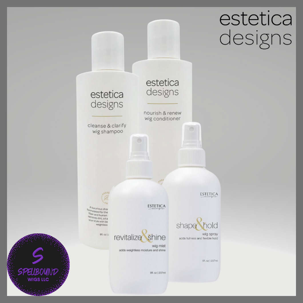 4 Piece Care Kit for Synthetic Fiber and Human Hair - by Estetica Designs