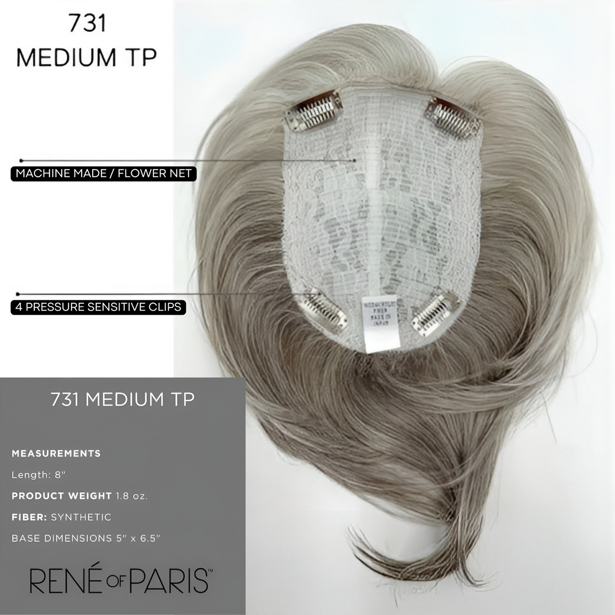 Medium Top Piece - Hi Fashion Hair Enhancement Collection by Rene of Paris