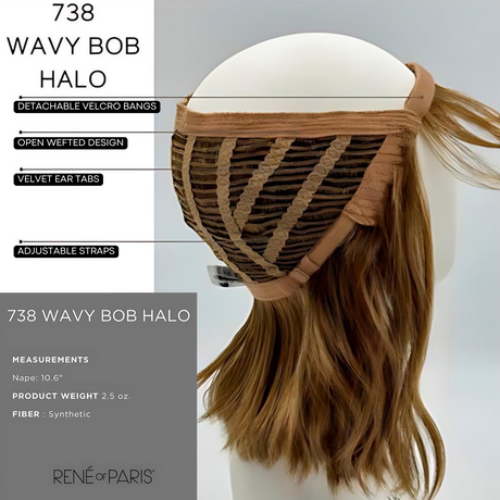 Wavy Bob Halo - Hi Fashion Hair Enhancement Collection by Rene of Paris