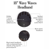 Wavy Waves 18" Headband - Kim Kimble Hair Collection