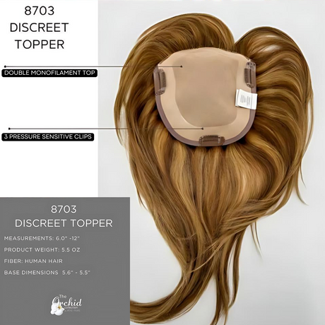 Discreet Topper (Remy Human Hair) - Orchid Hair Enhancement Collection by Rene of Paris