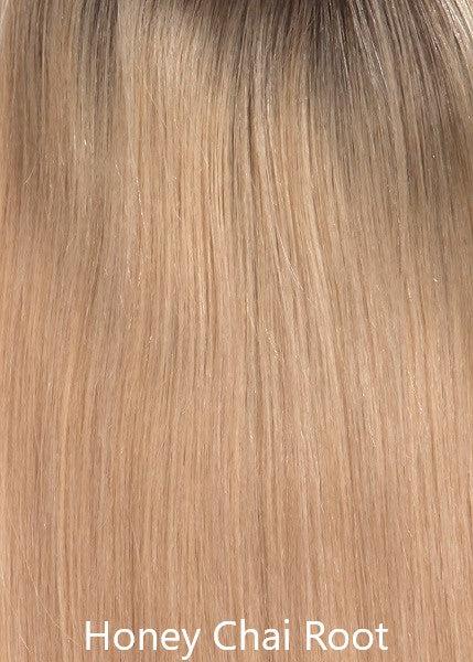 Human Hair Lace Front Mono Topper 14 Inch Honey Chai Root by BelleTress ***CLEARANCE***