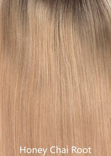 Load image into Gallery viewer, Human Hair Lace Front Mono Topper 14 Inch Honey Chai Root by BelleTress ***CLEARANCE***
