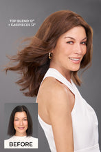 Load image into Gallery viewer, Top Blend 12&quot; Human Hair Topper - Human Hair Topper Collection by Jon Renau
