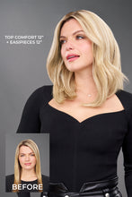 Load image into Gallery viewer, Top Comfort 12&quot; Human Hair Topper - Human Hair Topper Collection by Jon Renau
