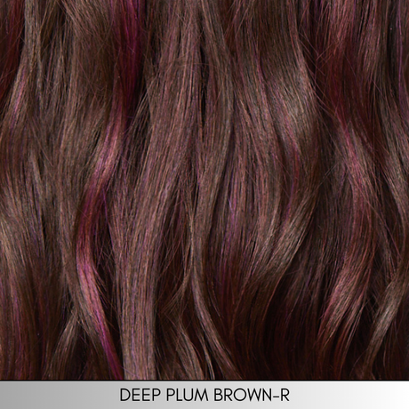 Smooth Wavez in Deep Plum Brown-R - Muse Collection by Rene of Paris ***CLEARANCE***