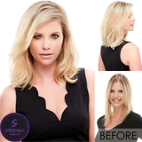 easiCrown 12" Human Hair Topper - Human Hair Topper Collection by Jon Renau