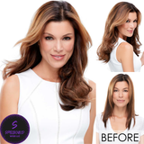 easiCrown 18" Human Hair Topper - Human Hair Topper Collection by Jon Renau