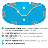 easiFringe Human Hair Topper with Bangs - Human Hair Topper Collection by Jon Renau