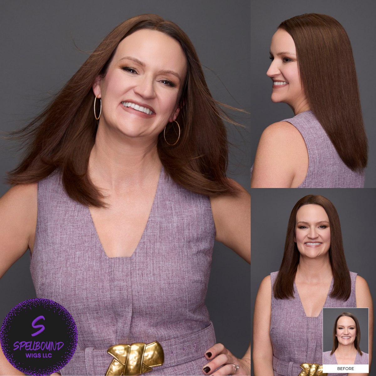 easiPart XL Wide 14" Human Hair Topper - Human Hair Topper Collection by Jon Renau