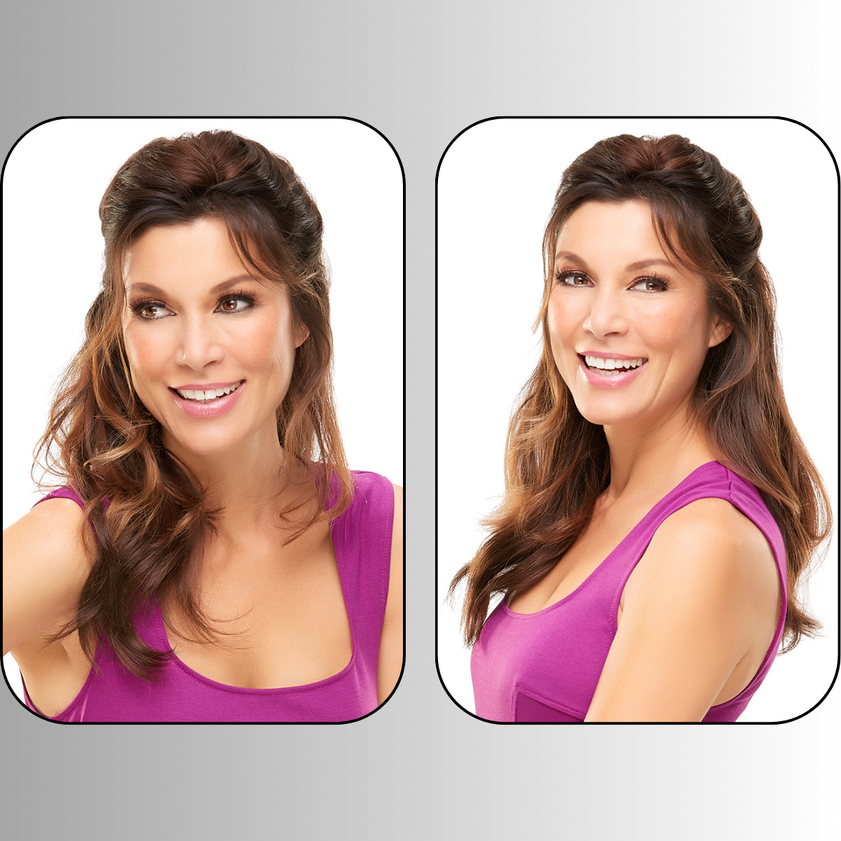 easiPart XL 18" Human Hair Topper - Human Hair Topper Collection by Jon Renau