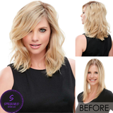 easiPart XL 12" Human Hair Topper - Human Hair Topper Collection by Jon Renau