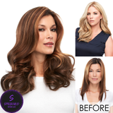 easiPart French 18" Human Hair Topper - Human Hair Topper Collection by Jon Renau