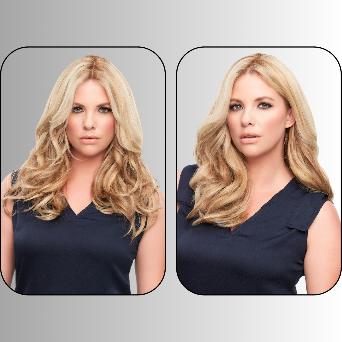 easiPart French 18" Human Hair Topper - Human Hair Topper Collection by Jon Renau