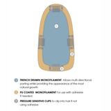 easiPart French 18" Human Hair Topper - Human Hair Topper Collection by Jon Renau