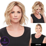 easiPart XL French 12" Human Hair Topper - Human Hair Topper Collection by Jon Renau