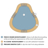 easiPart XL French 18" Human Hair Topper - Human Hair Topper Collection by Jon Renau