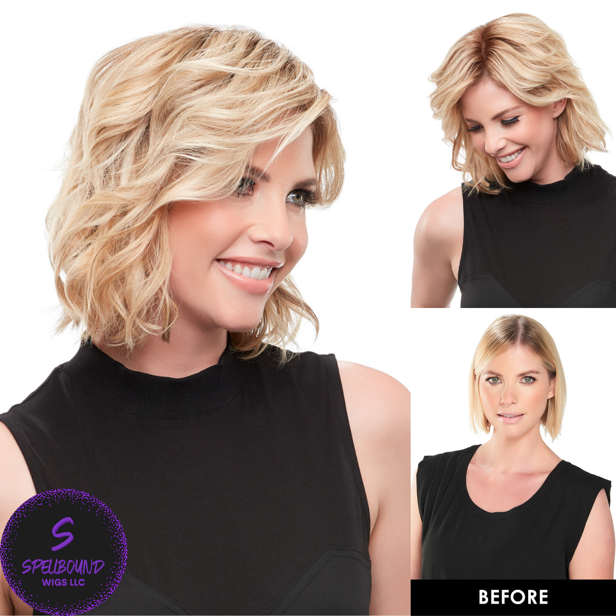 easiPart XL French 8" Human Hair Topper - Human Hair Topper Collection by Jon Renau