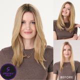 Barely There Straight 16" Long Topper - Synthetic Topper Collection by Envy